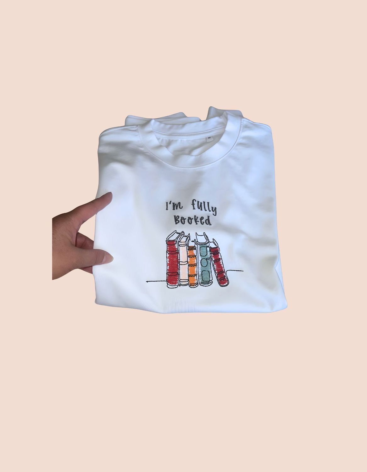 Kurzarm-T-Shirt „I’m Fully Booked“