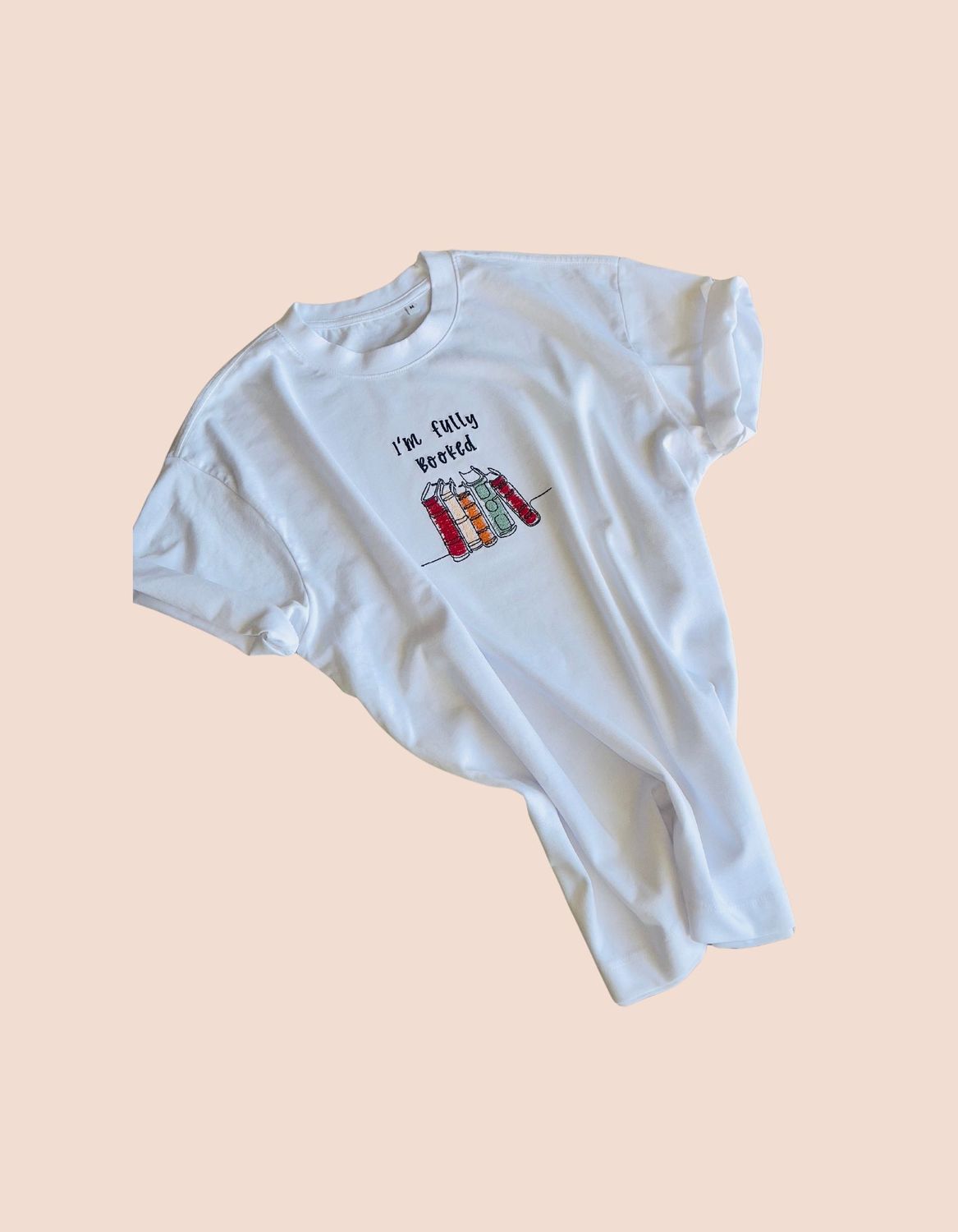 Kurzarm-T-Shirt „I’m Fully Booked“