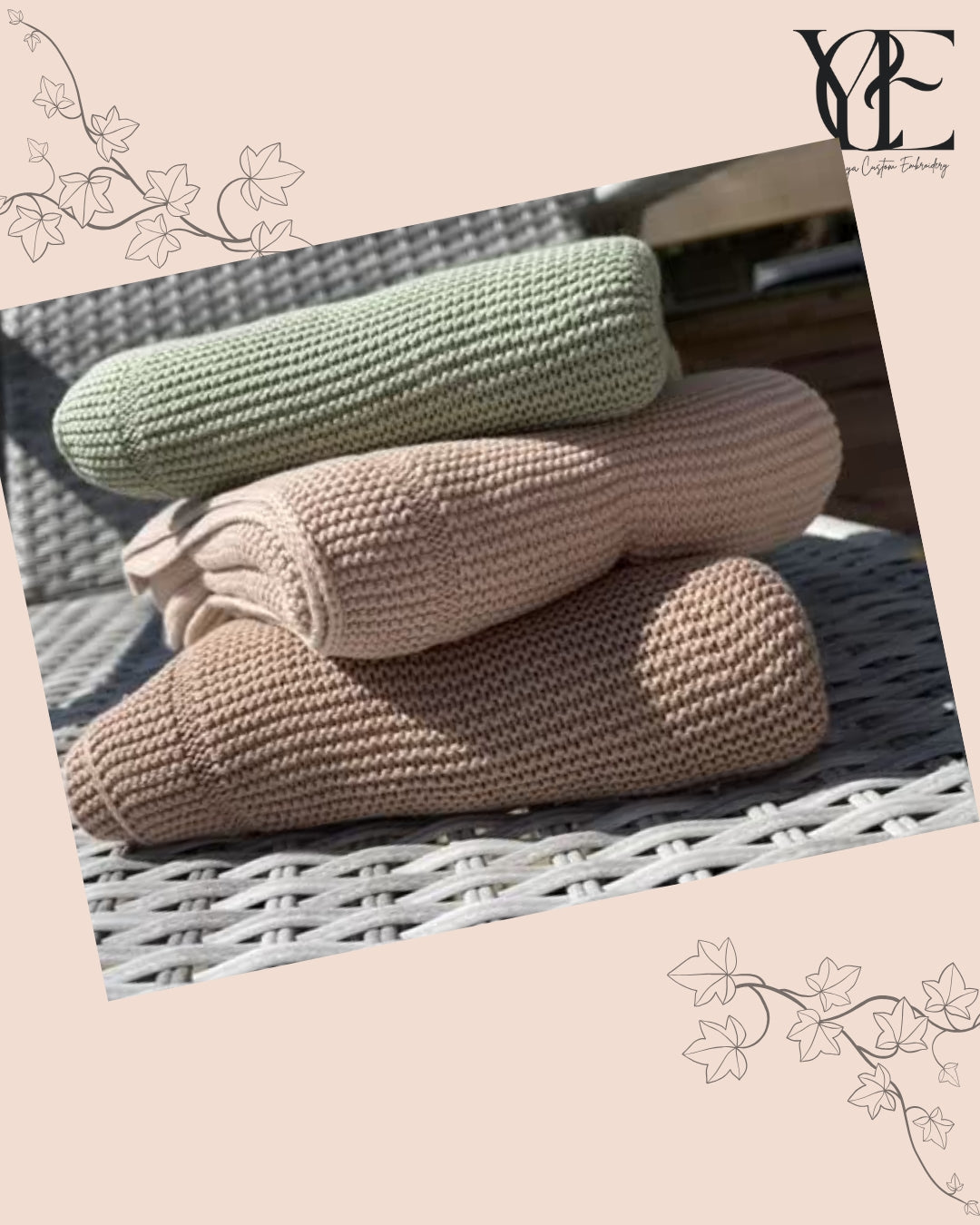 Personalised Embroidered Baby Blanket – Soft, Warm & Breathable Cotton Comforter for Newborns