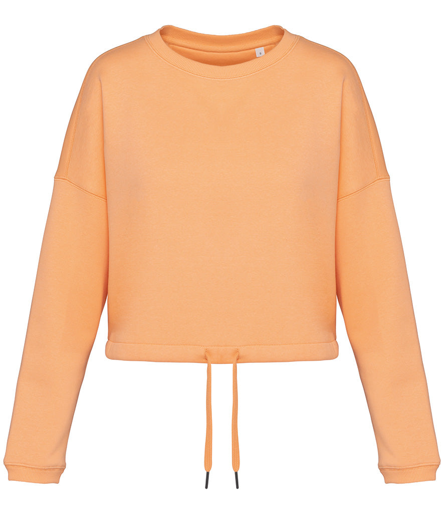 Gebrochene Mädchen werden zu Kriegerinnen - Inspirational Crop Sweatshirt
