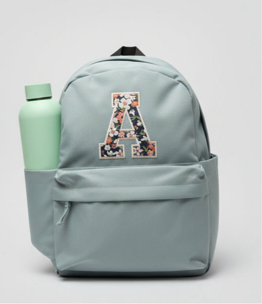 Mini Backpack with Custom Varsity Letter Appliqué