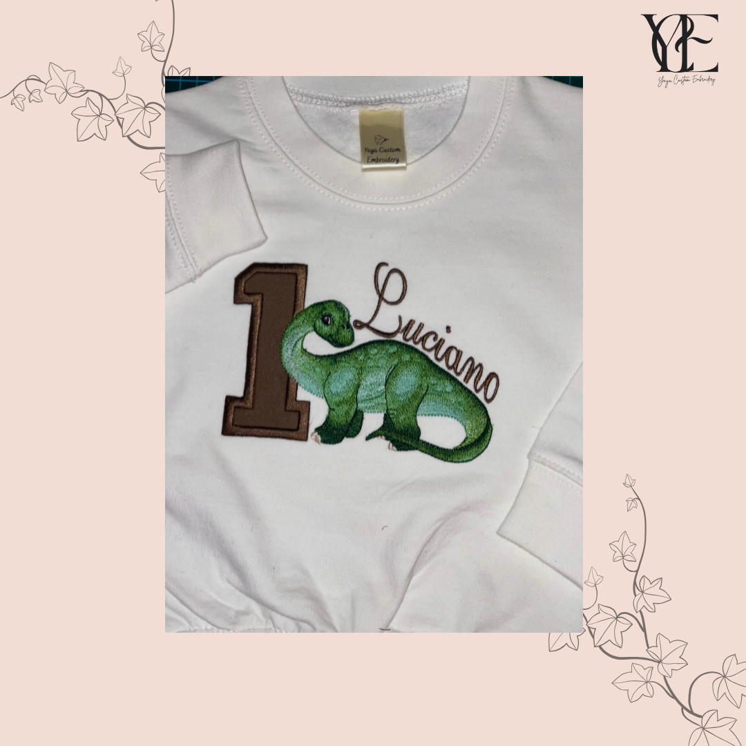 Diplodocus Birthday Sweatshirt – Personalised for Kids