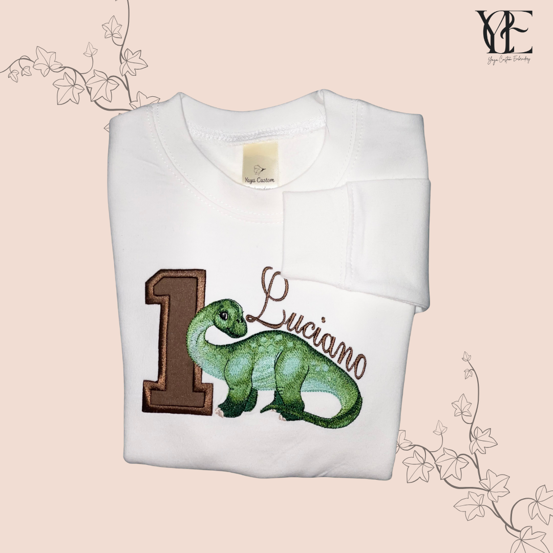 Diplodocus Birthday Sweatshirt – Personalised for Kids