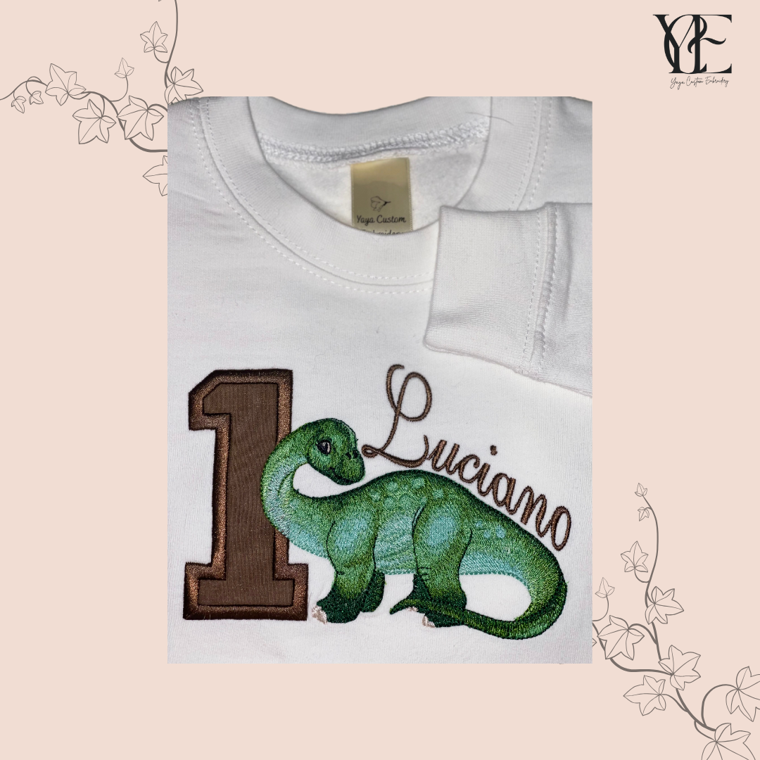 Diplodocus Birthday Sweatshirt – Personalised for Kids