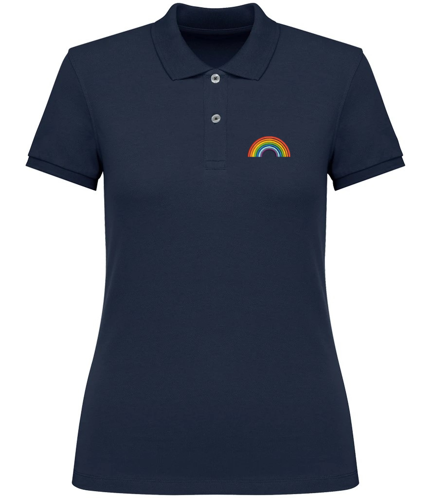 Personalised Rainbow Polo Shirt | Embroidered Polo Workwear