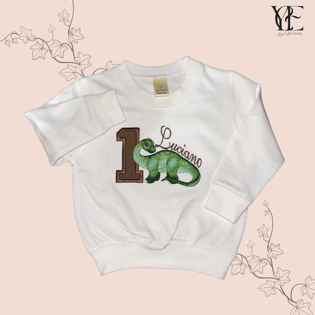 Diplodocus Birthday Sweatshirt – Personalised for Kids