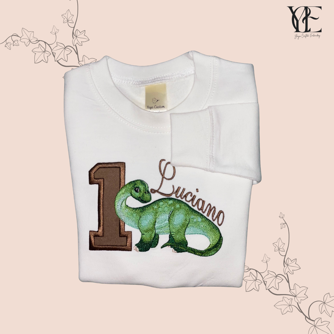 Diplodocus Birthday Sweatshirt – Personalised for Kids