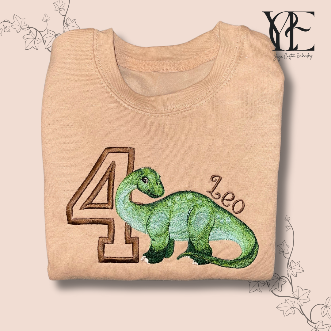 Diplodocus Birthday Sweatshirt – Personalised for Kids