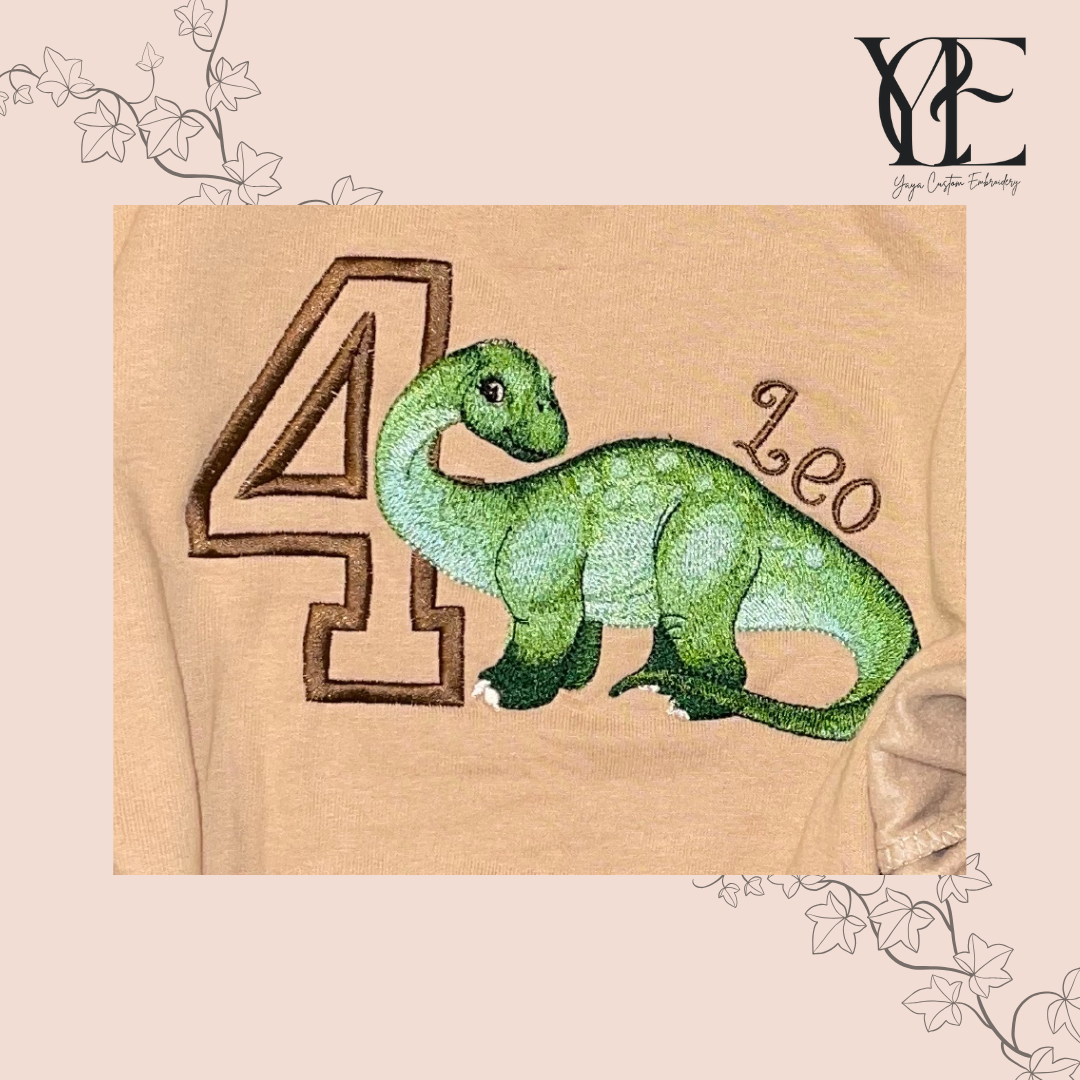 Diplodocus Birthday Sweatshirt – Personalised for Kids