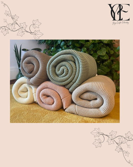 Personalised Embroidered Baby Blanket – Soft, Warm & Breathable Cotton Comforter for Newborns