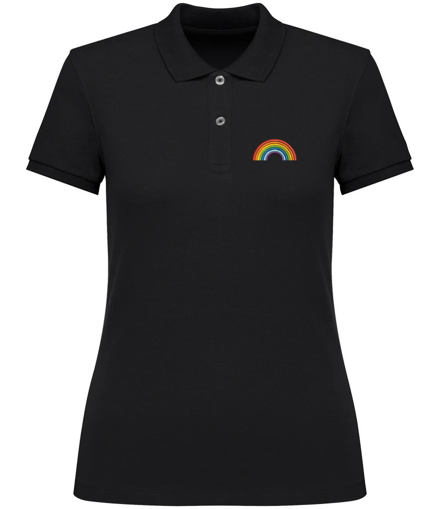 Personalised Rainbow Polo Shirt | Embroidered Polo Workwear