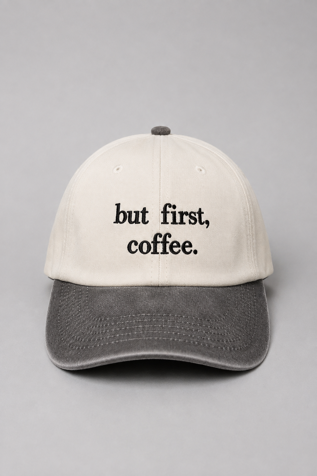 But First, Coffee Embroidered Vintage Cap