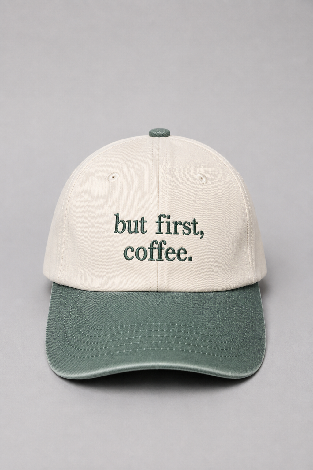 But First, Coffee Embroidered Vintage Cap