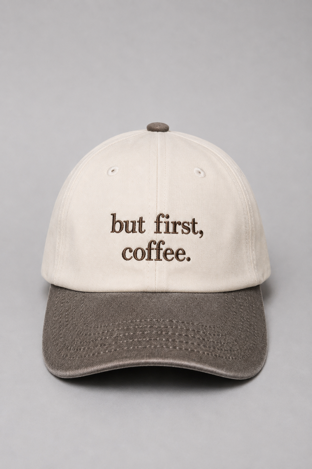 But First, Coffee Embroidered Vintage Cap