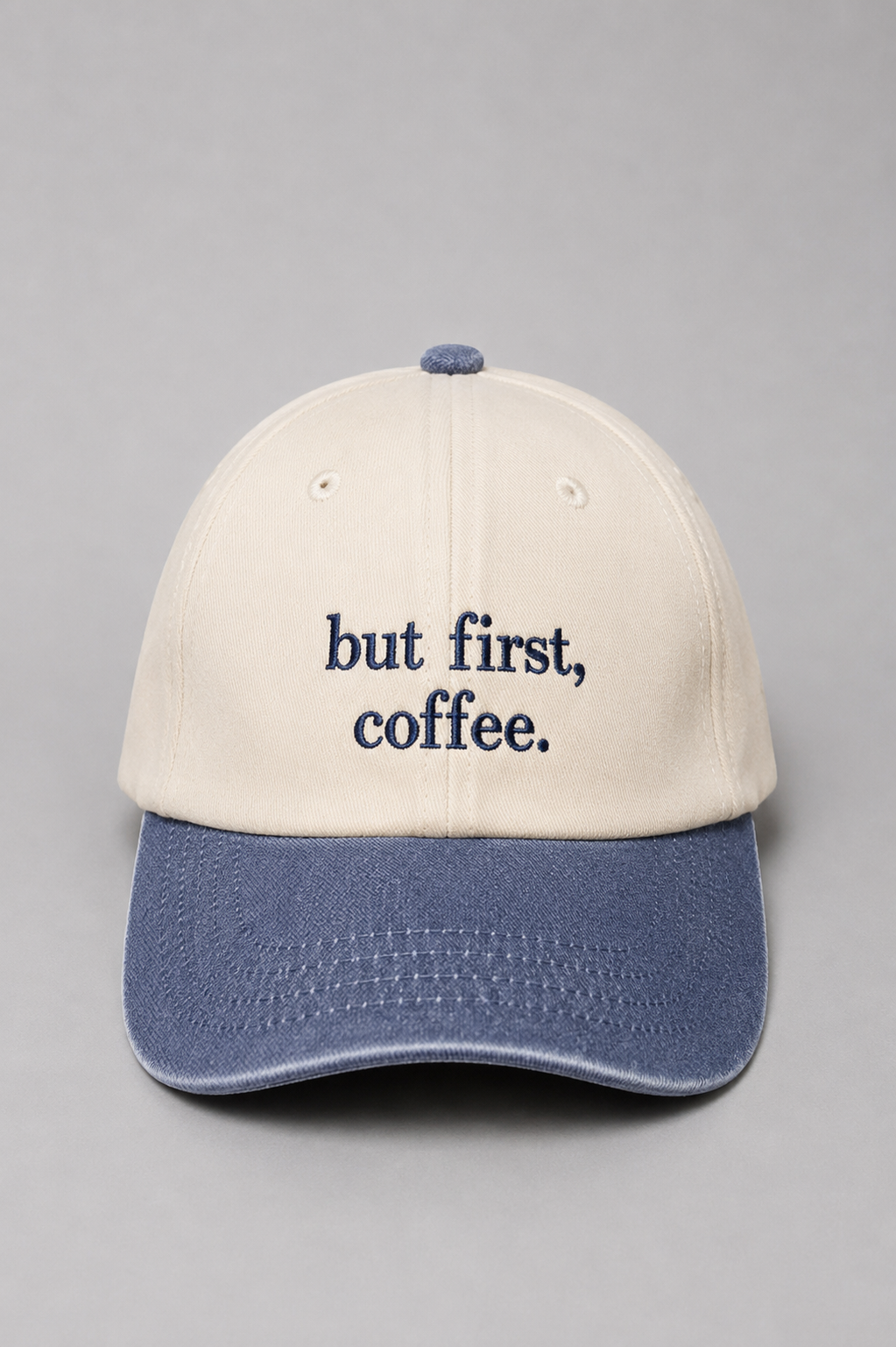 But First, Coffee Embroidered Vintage Cap