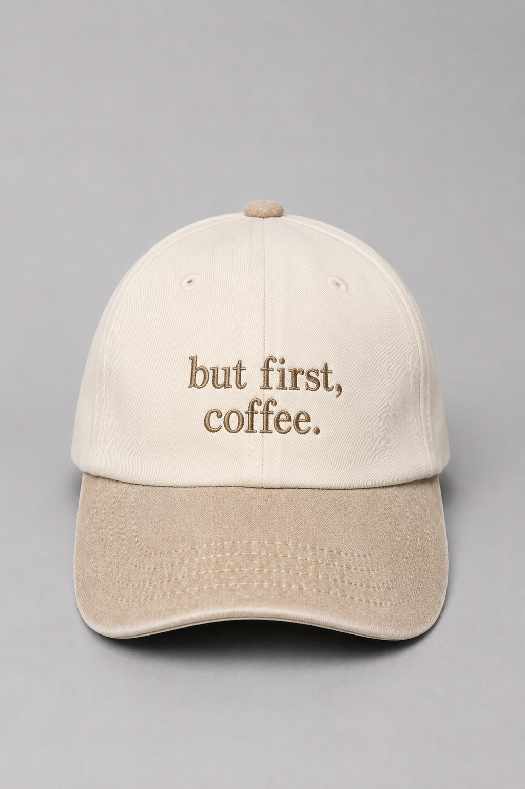 But First, Coffee Embroidered Vintage Cap