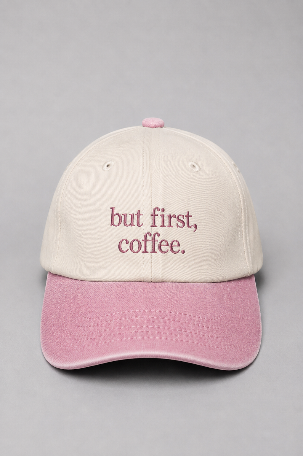 But First, Coffee Embroidered Vintage Cap