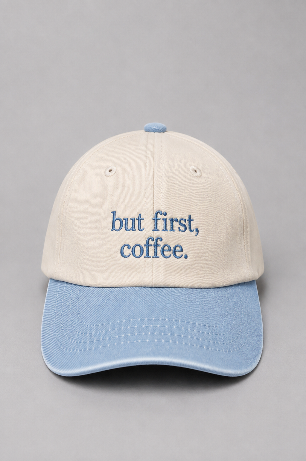 But First, Coffee Embroidered Vintage Cap