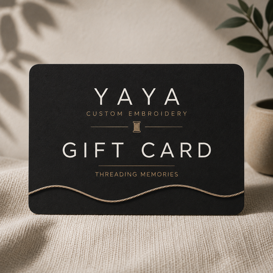 Yaya Custom Embroidery Gift Card