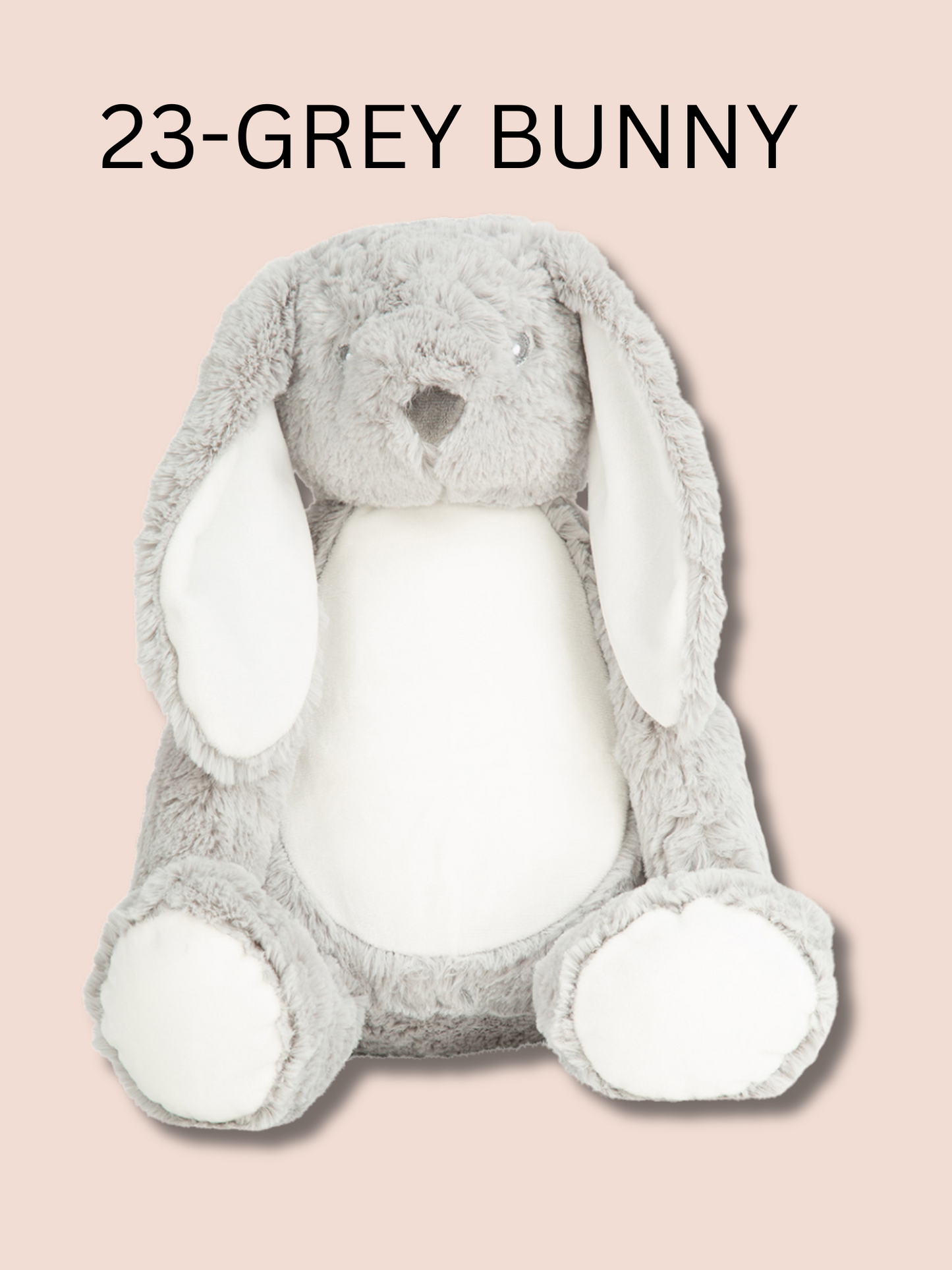 Grey bunny soft toy. Option number 23