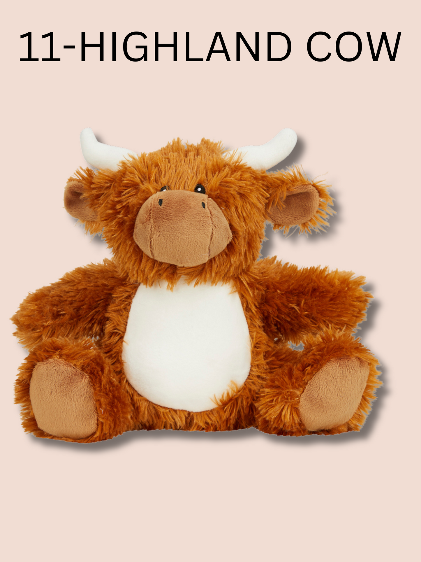 Highland cow soft toy. Option number 11