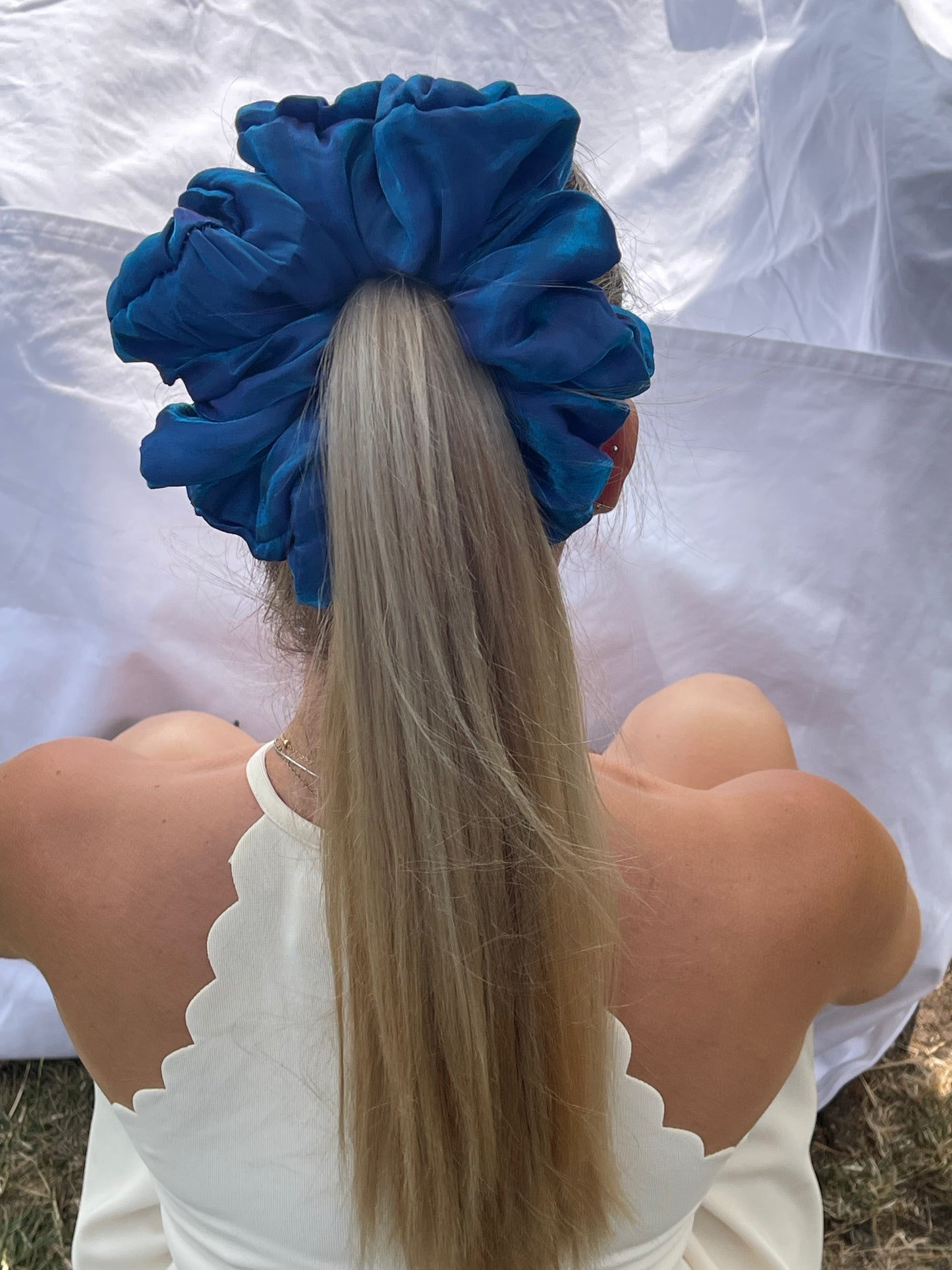 XL Oversized Satin Hair Scrunchie