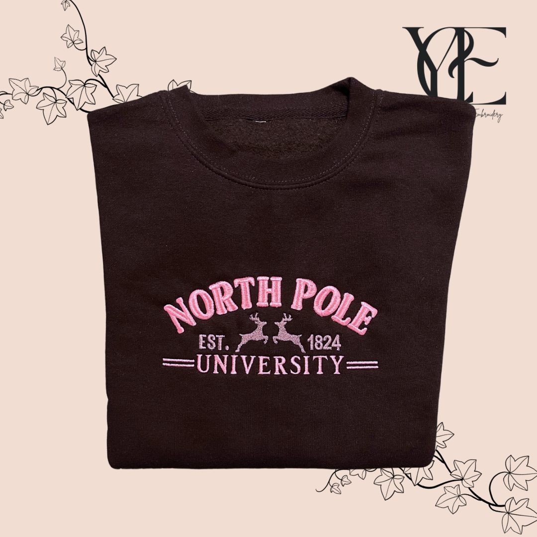 North Pole University Sweatshirt | Available in XS to 5XL