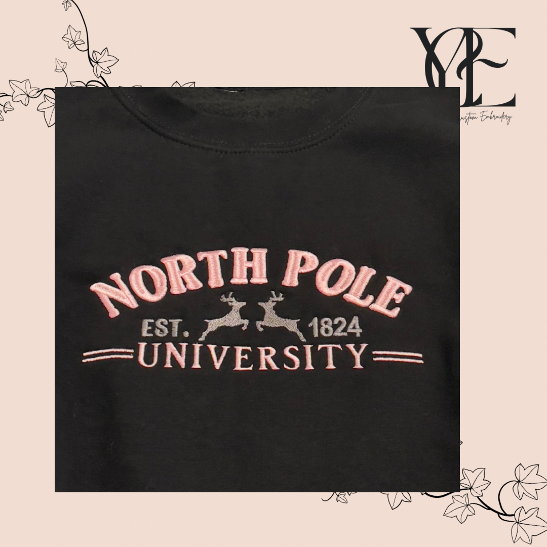 North Pole University Sweatshirt | Available in XS to 5XL