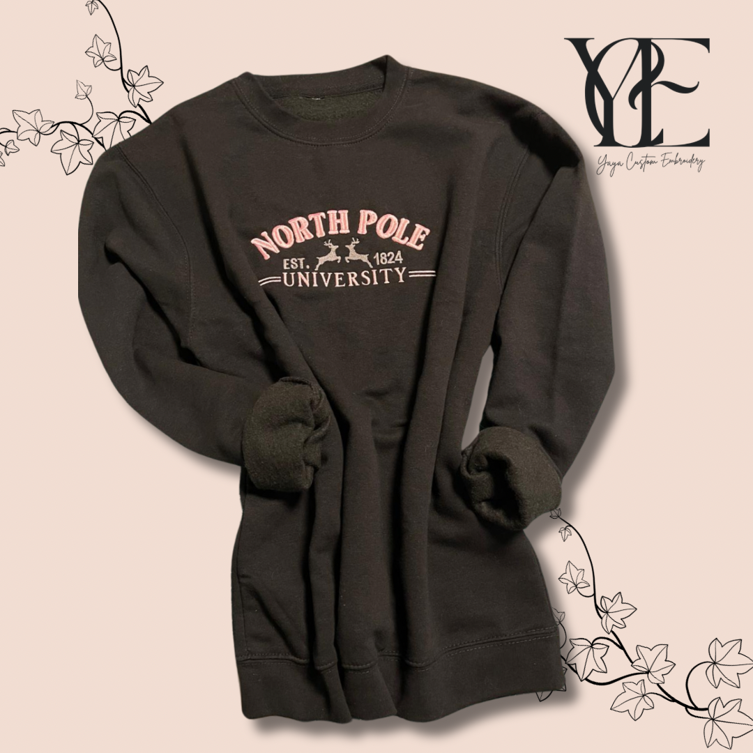 North Pole University Sweatshirt | Available in XS to 5XL