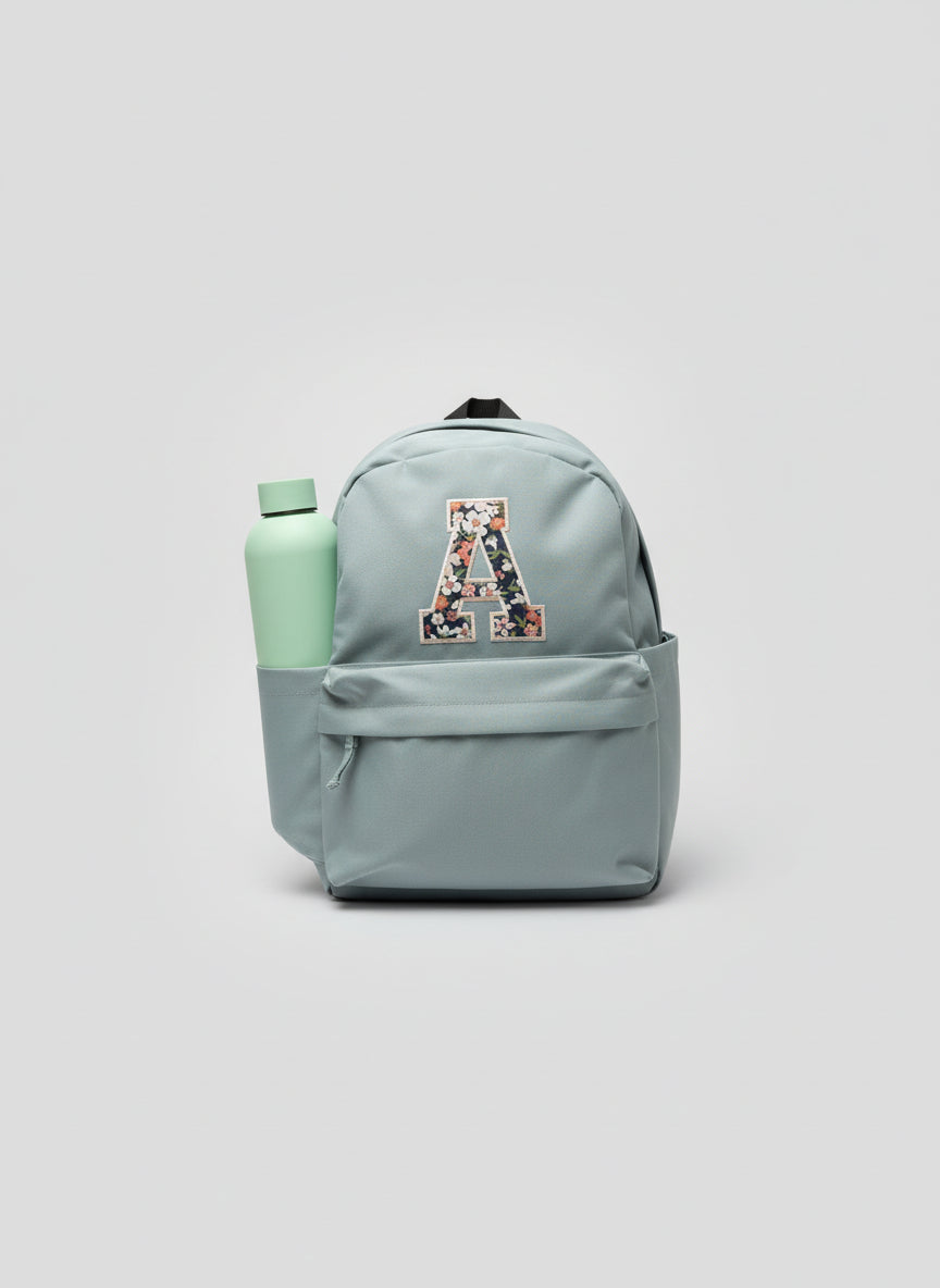 Mini Backpack with Custom Varsity Letter Appliqué