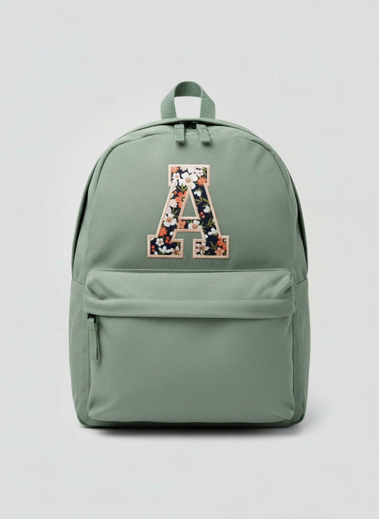 Mini Backpack with Custom Varsity Letter Appliqué