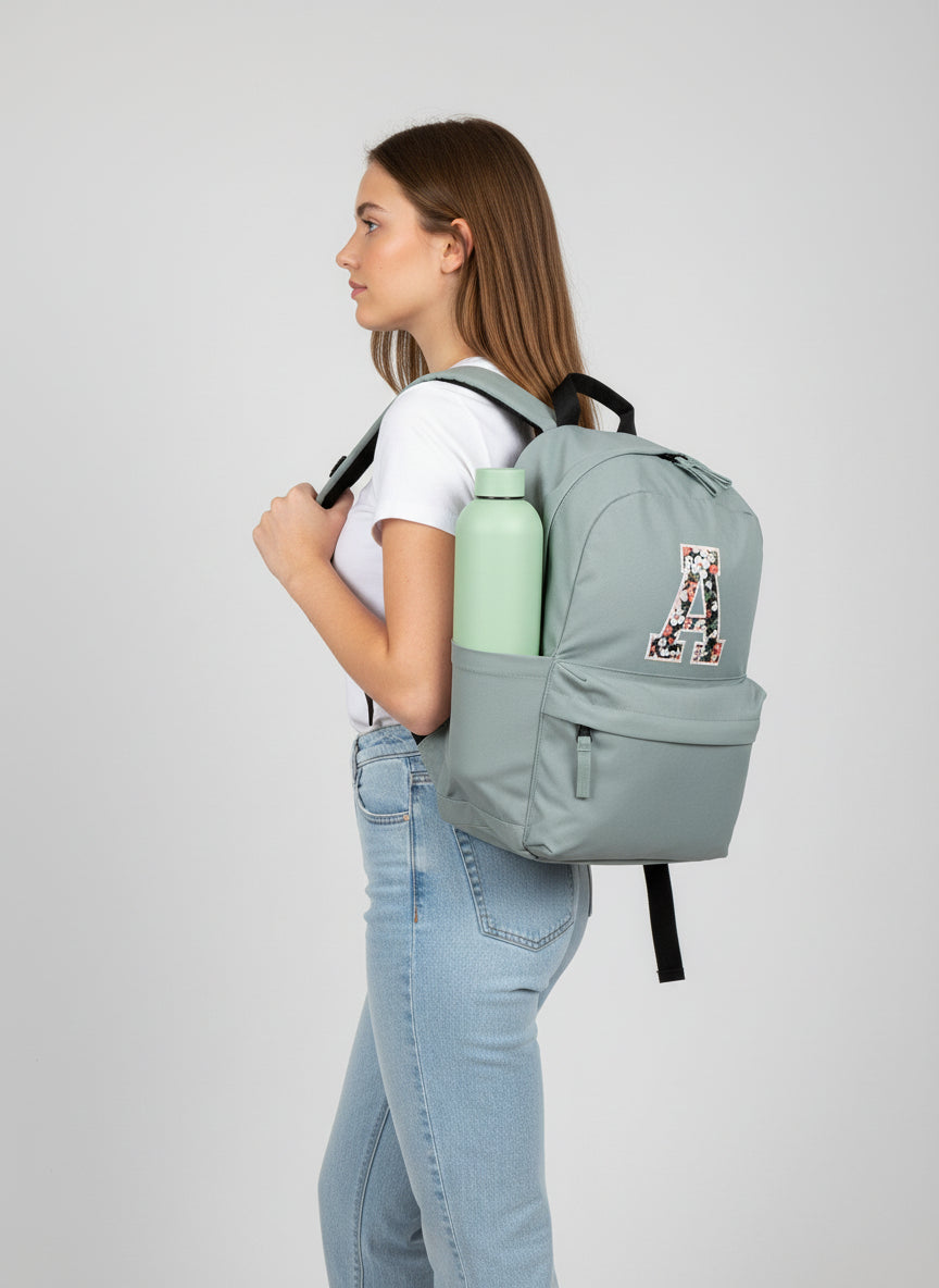 Mini Backpack with Custom Varsity Letter Appliqué