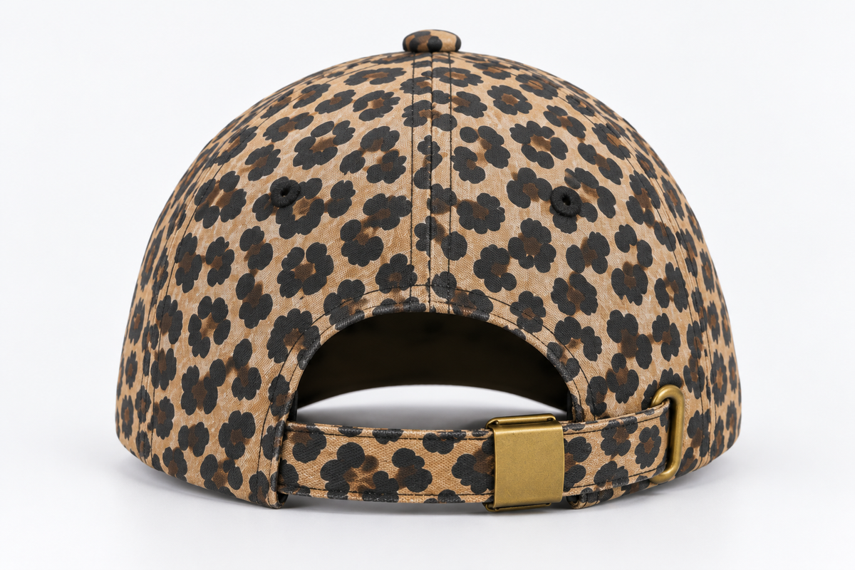 Beechfield Leopard Print 6 Panel Cap – Vintage Dad Cap