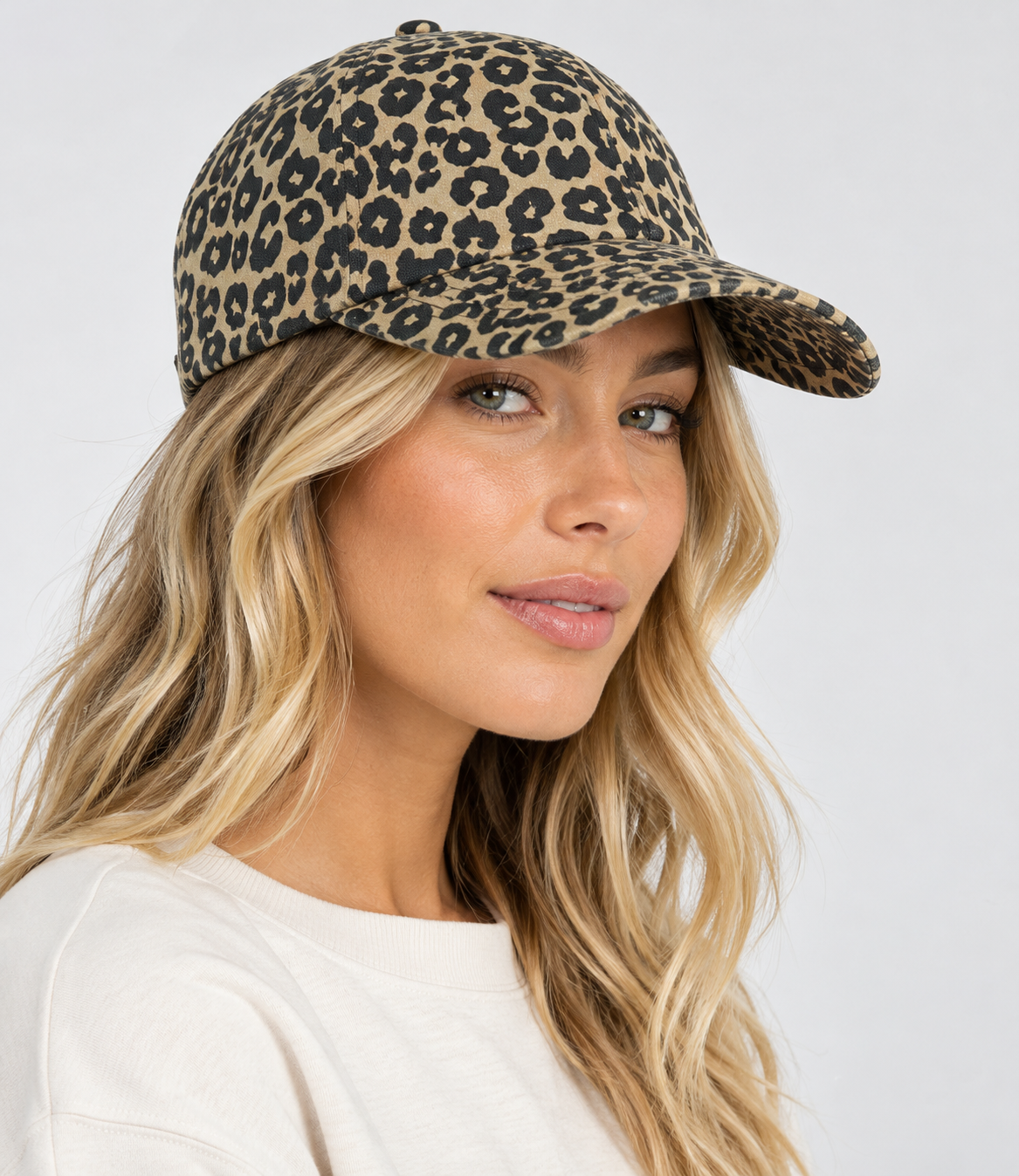 Beechfield Leopard Print 6 Panel Cap – Vintage Dad Cap