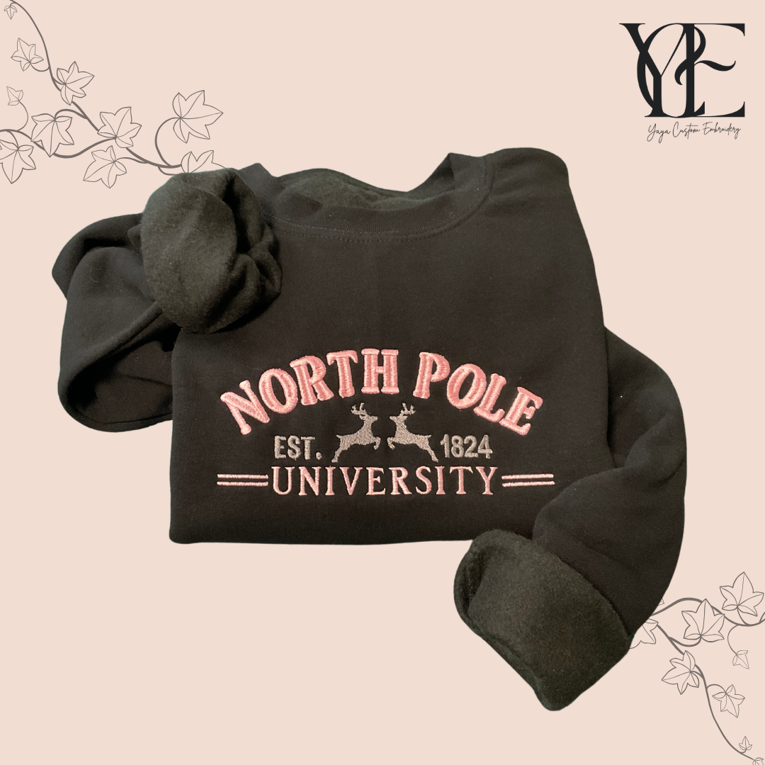 North Pole University Sweatshirt | Available in XS to 5XL