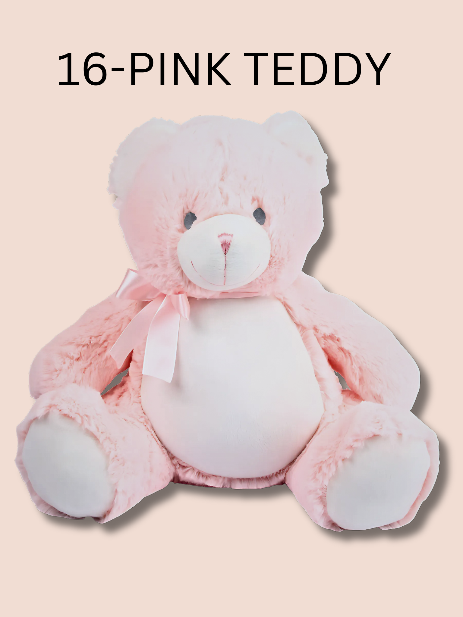 Pink teddy soft toy. Option number 16