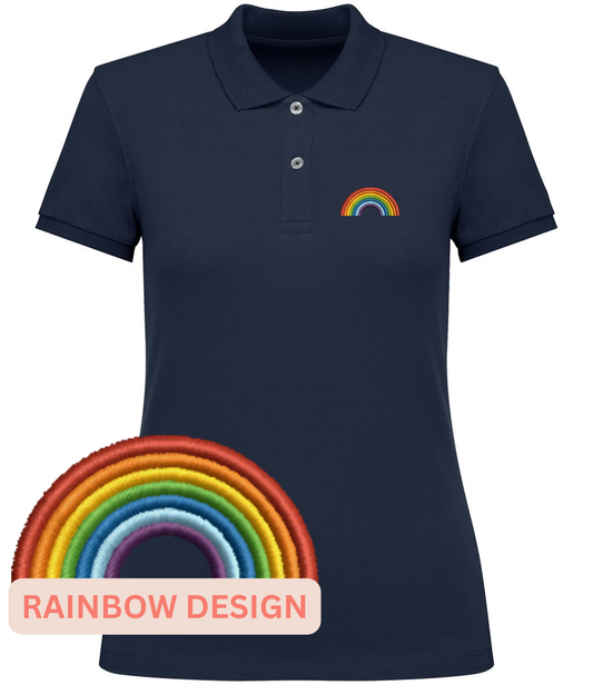 Personalised Rainbow Polo Shirt | Embroidered Polo Workwear