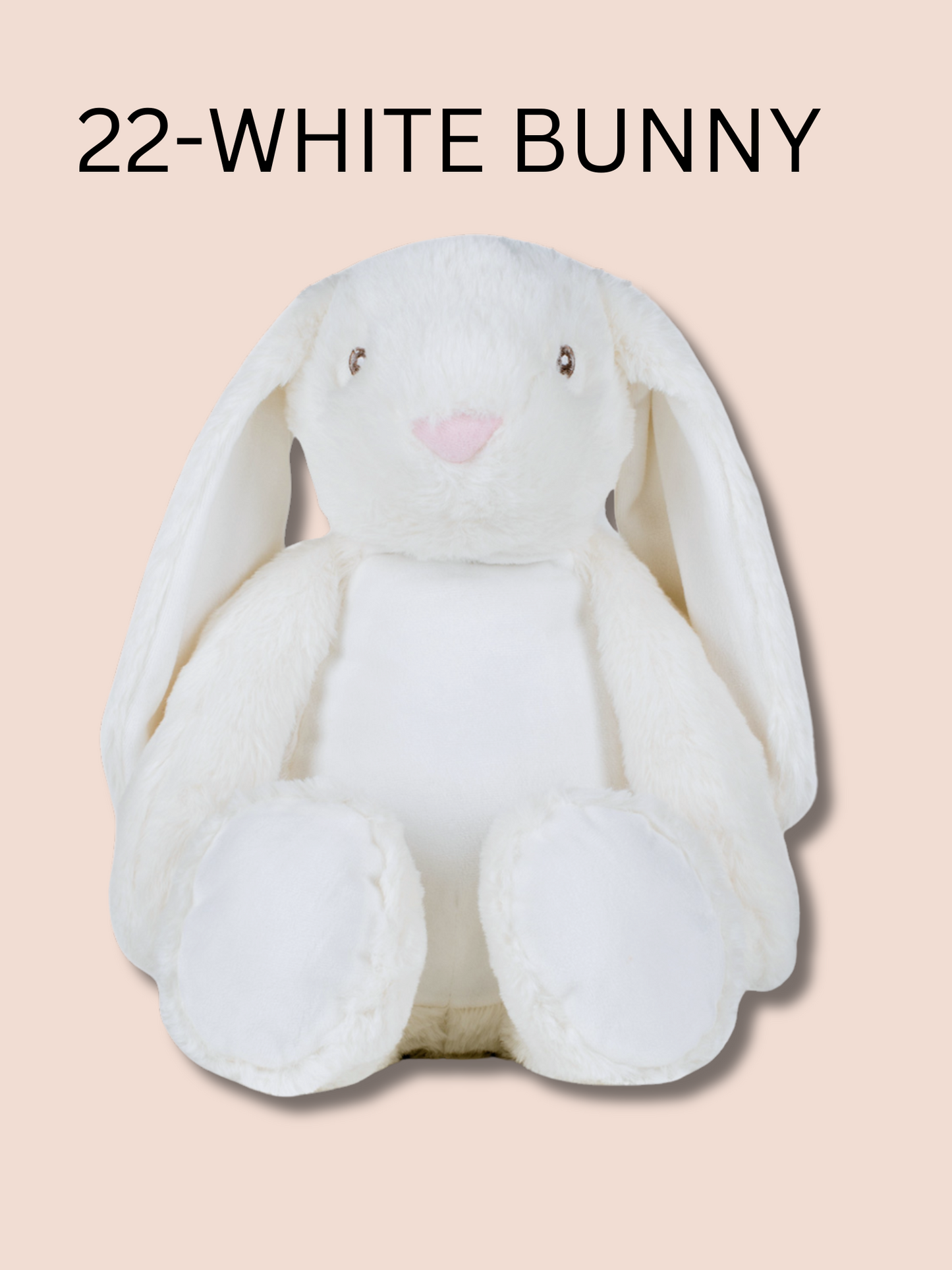 White bunny soft toy. Option number 22