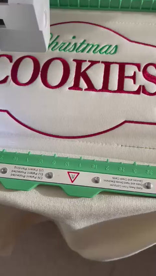 Embroidering the Cookie Christmas Sweatshirt