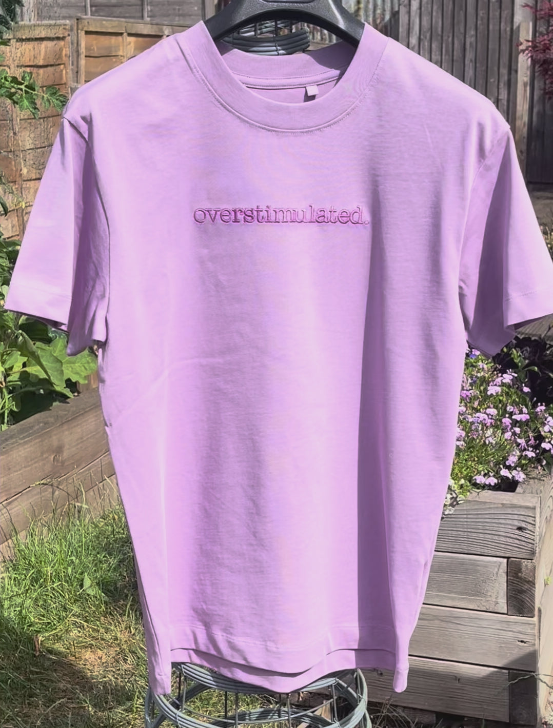 Overstimulated Embroidery Tee